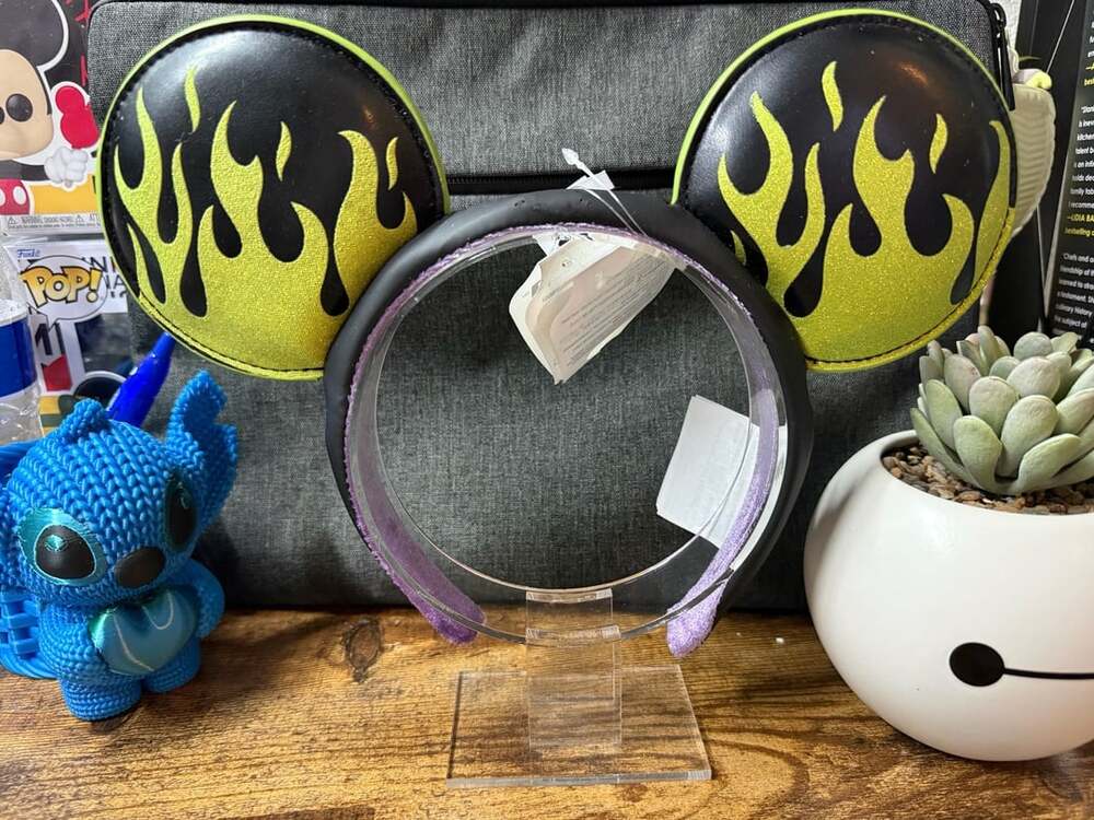 Disney Parks Maleficent Horn Flames Ear Headband *READ*